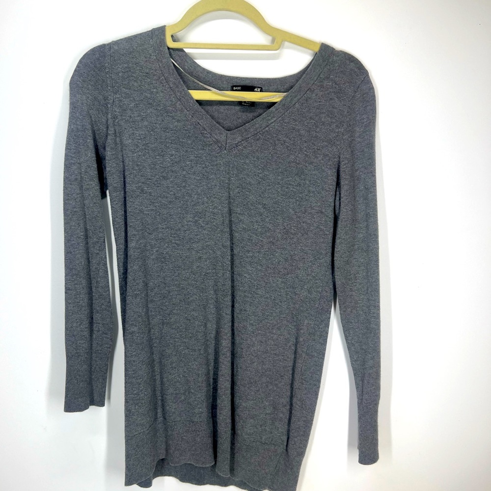 H&M Women S Sweater Long Sleeve gray